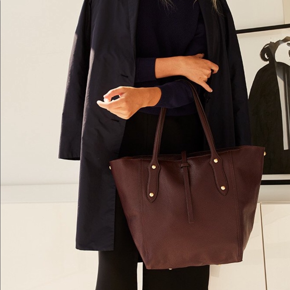 Annabel Ingall Bibi Tote “mushroom” color